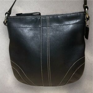 Coach Legacy Swingpack Black Leather small Shoulder Bag